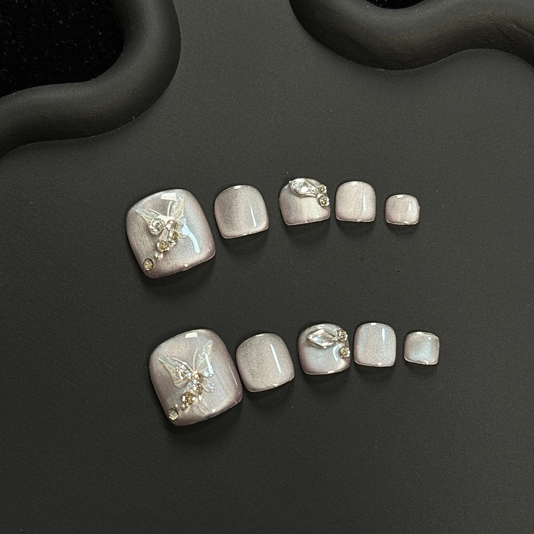 Iridescent Twinkle press on nails