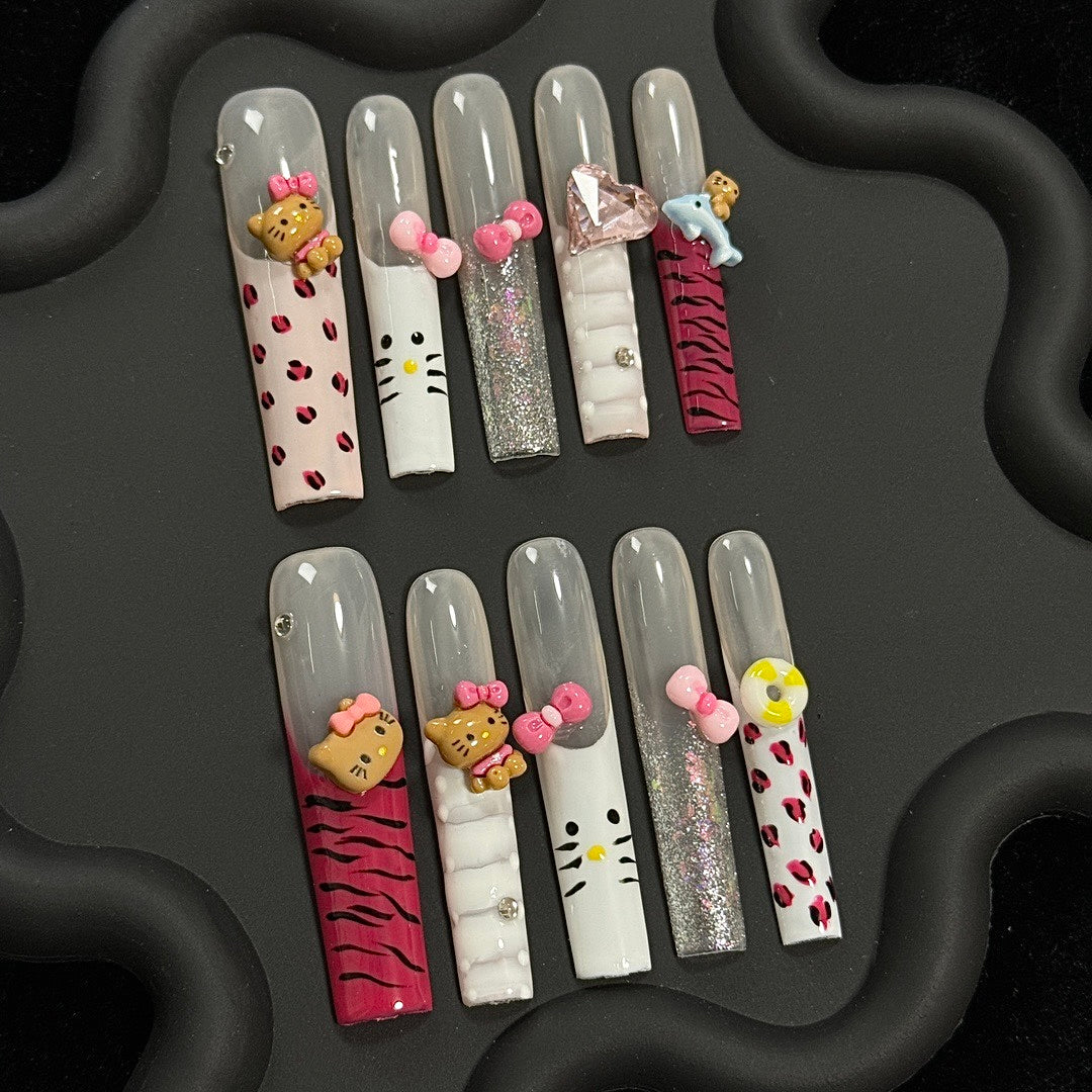 Kitty Symphony press on nails