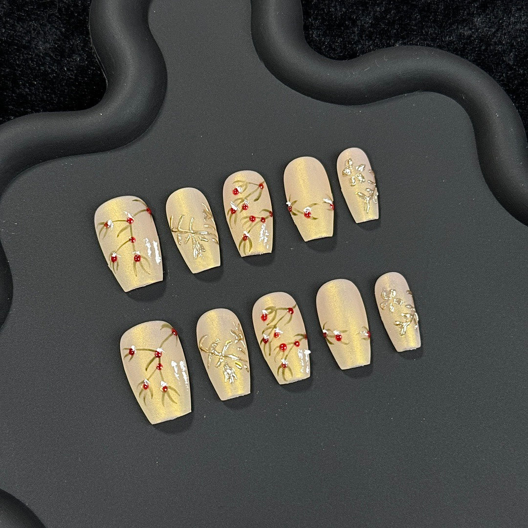 Berry Vine press on nails