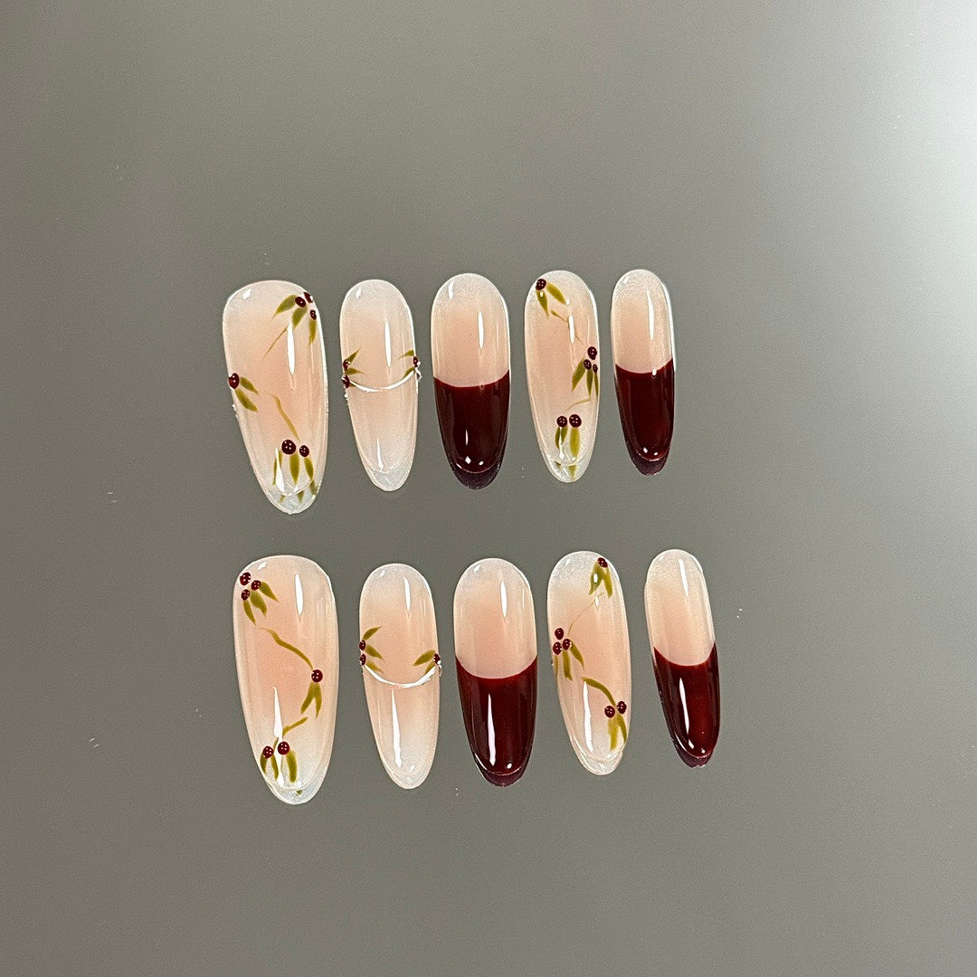 Berry Vines press on nails
