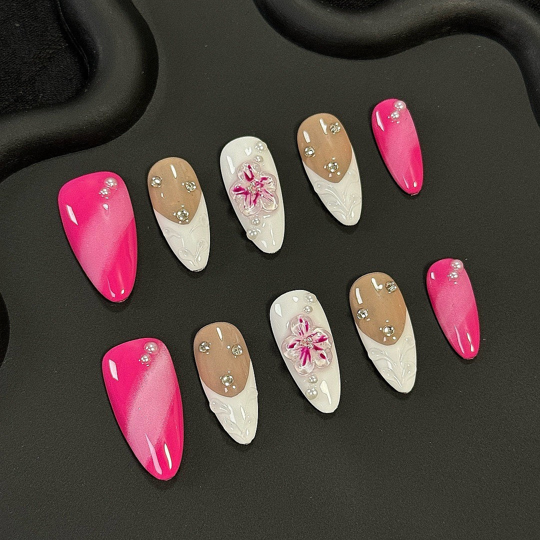 Blossom Charm press on nails