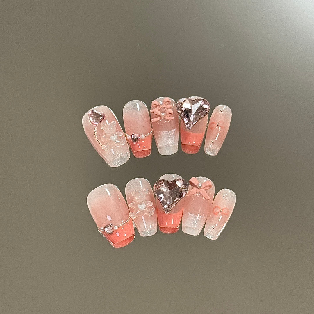 Blossom Jewel press on nails