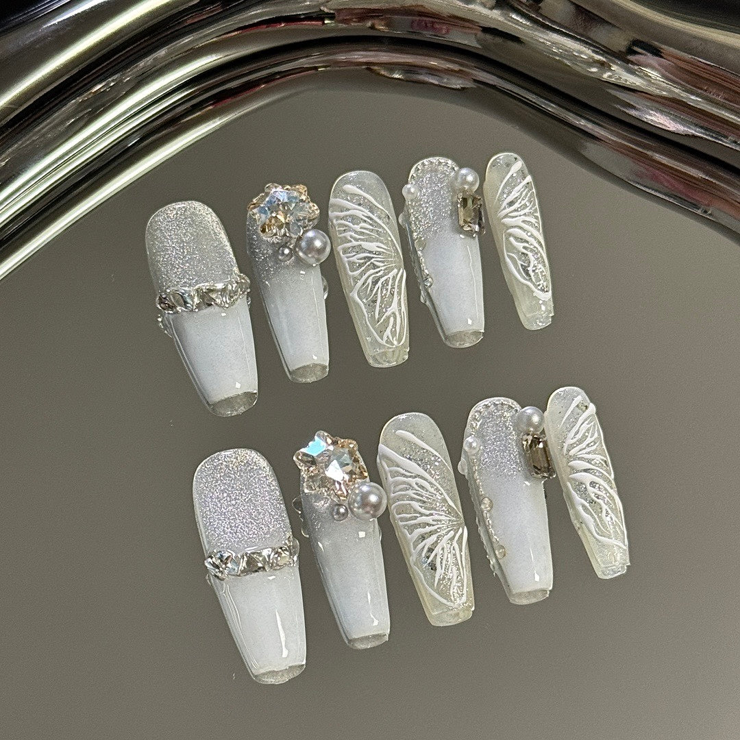 Butterfly Elegance press on nails
