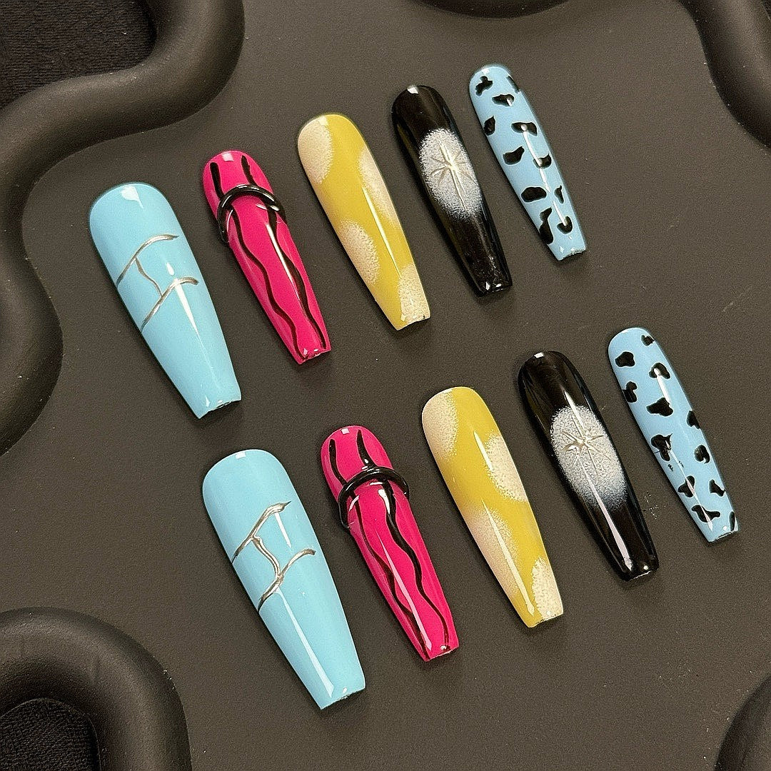 Charm Vortex press on nails