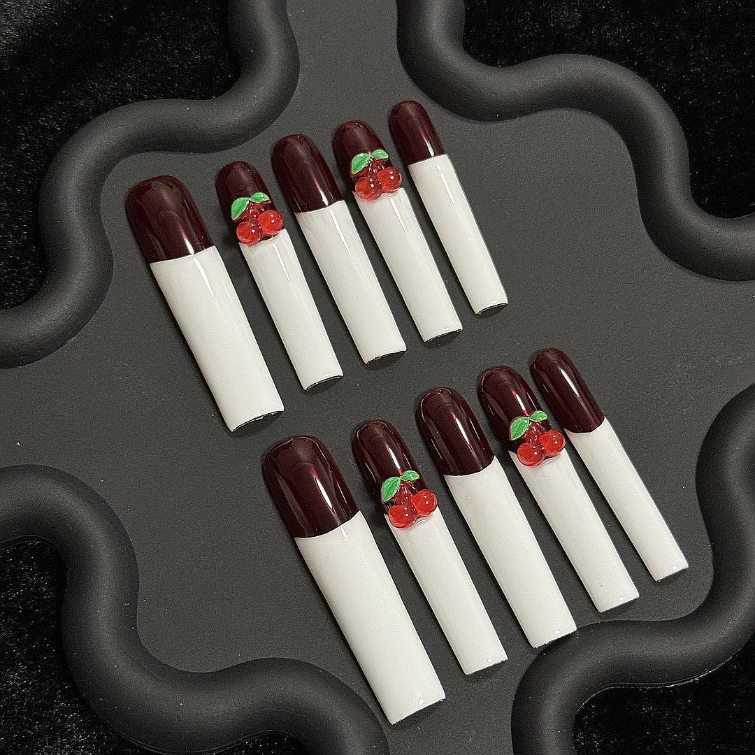 Cherry Chic press on nails