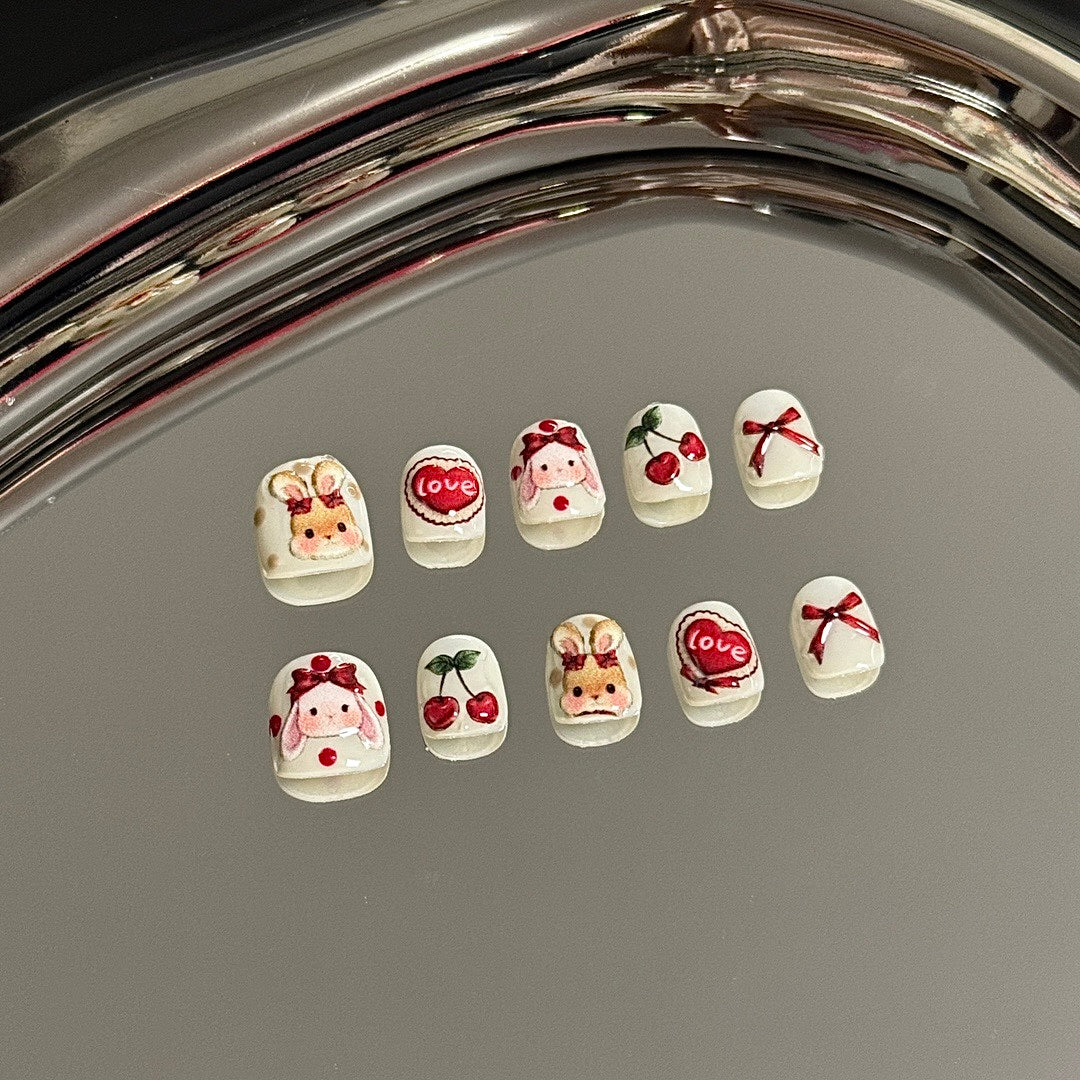 Chic Cherry press on nails