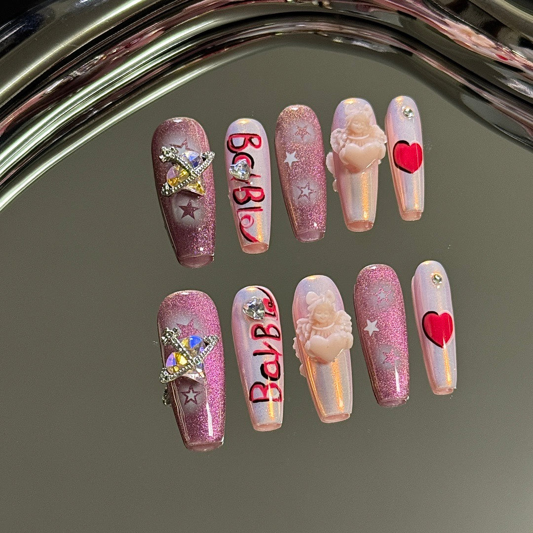 Cosmic Charm press on nails