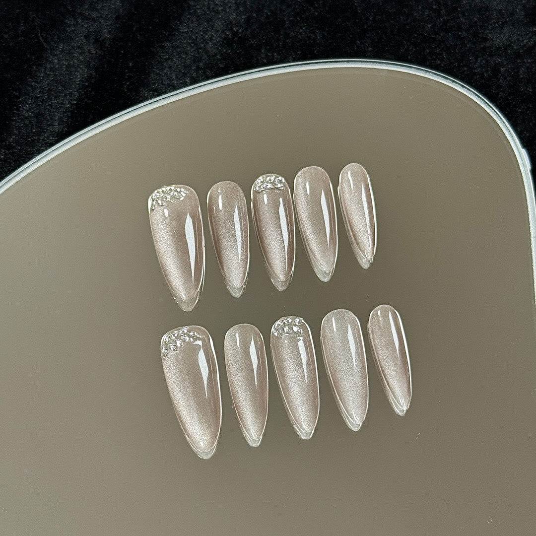 Crystal Spark press on nails