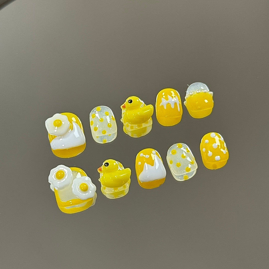 Duck Delight press on nails