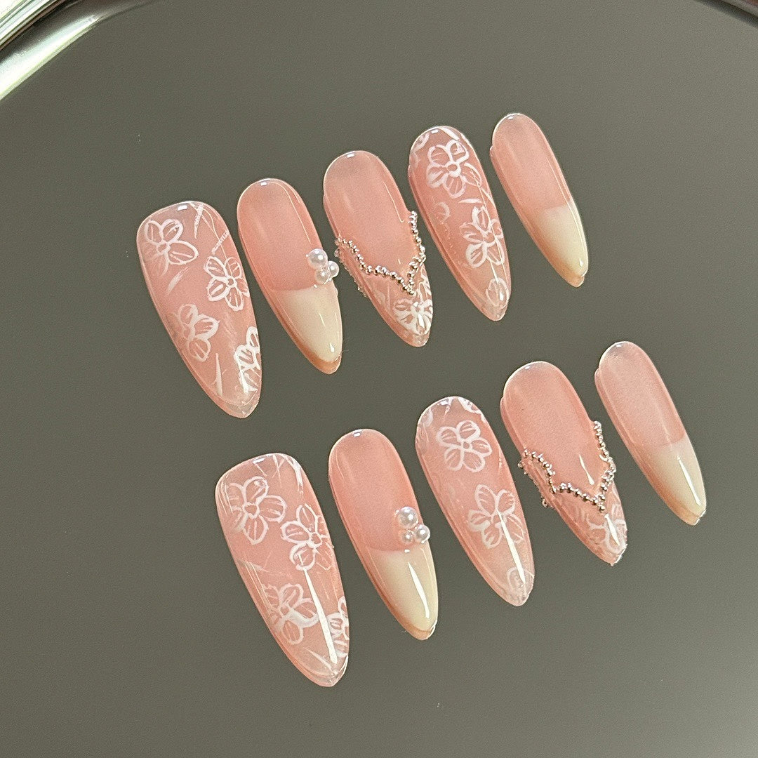 Floral Grace press on nails