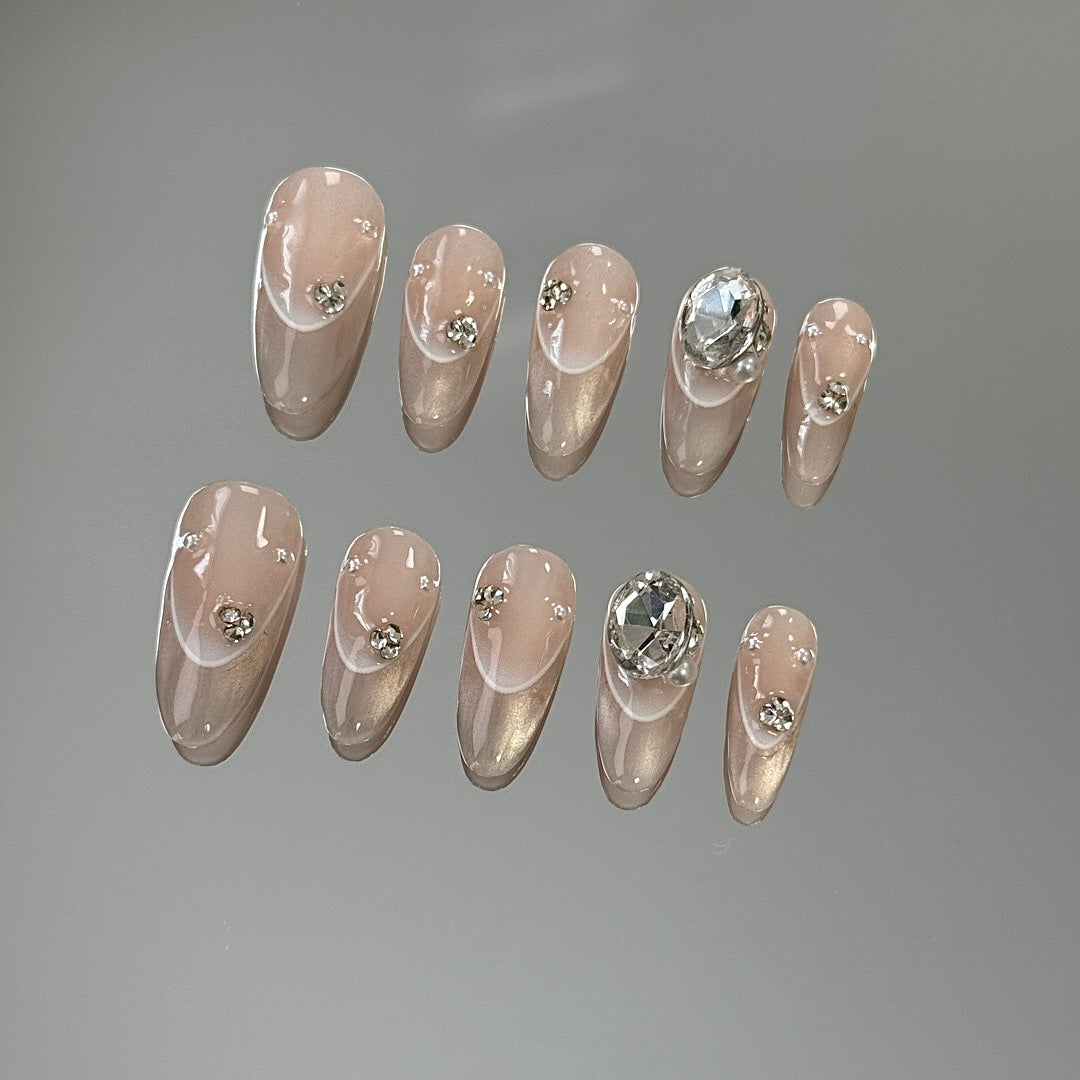 Gemstone Gleam press on nails