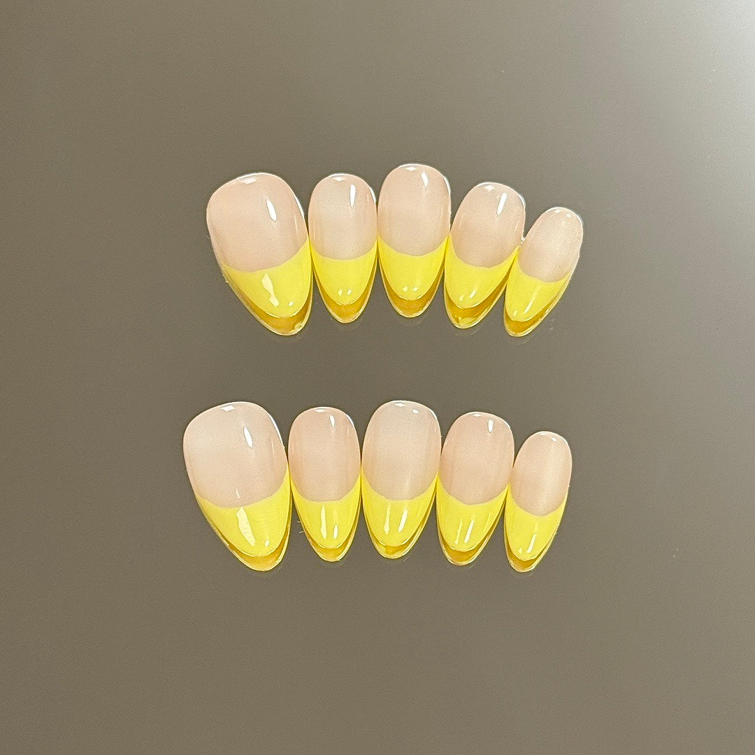 Lemon Edge press on nails