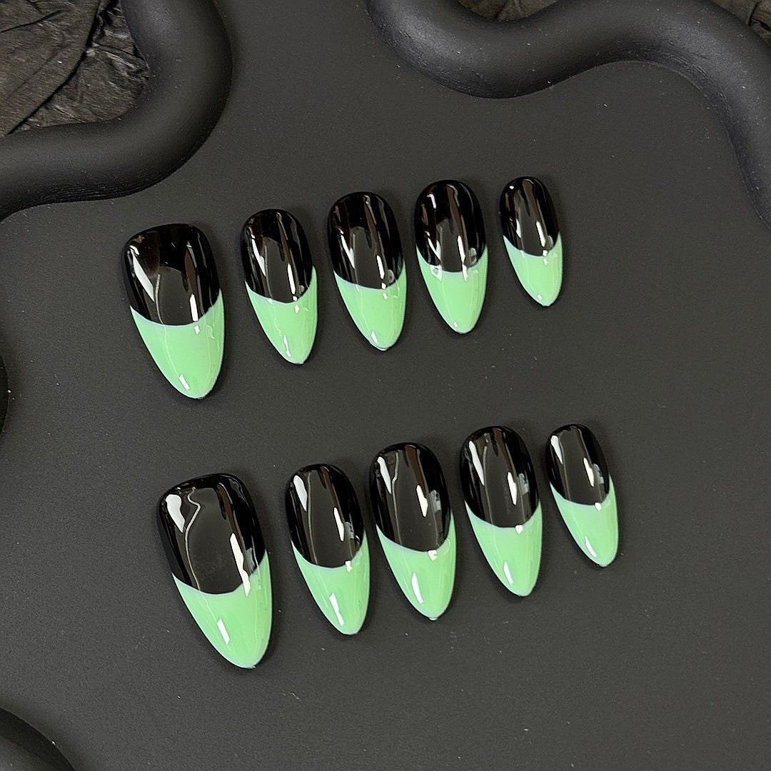 Mint Eclipse press on nails