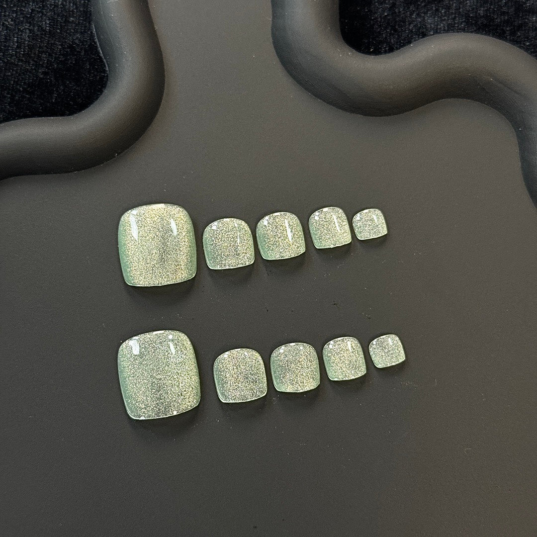 Mint Spark press on nails