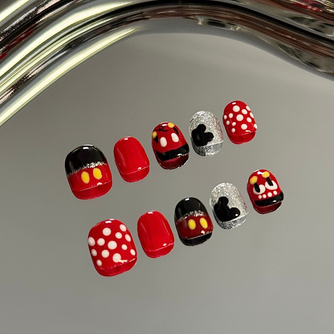 Mouse Dots press on nails