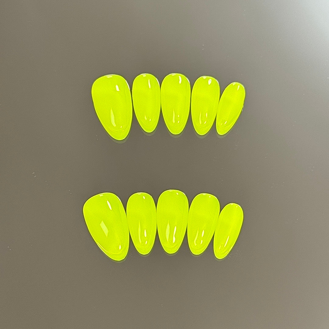 Neon Glow press on nails