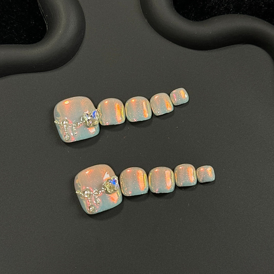 Opal Spark press on nails
