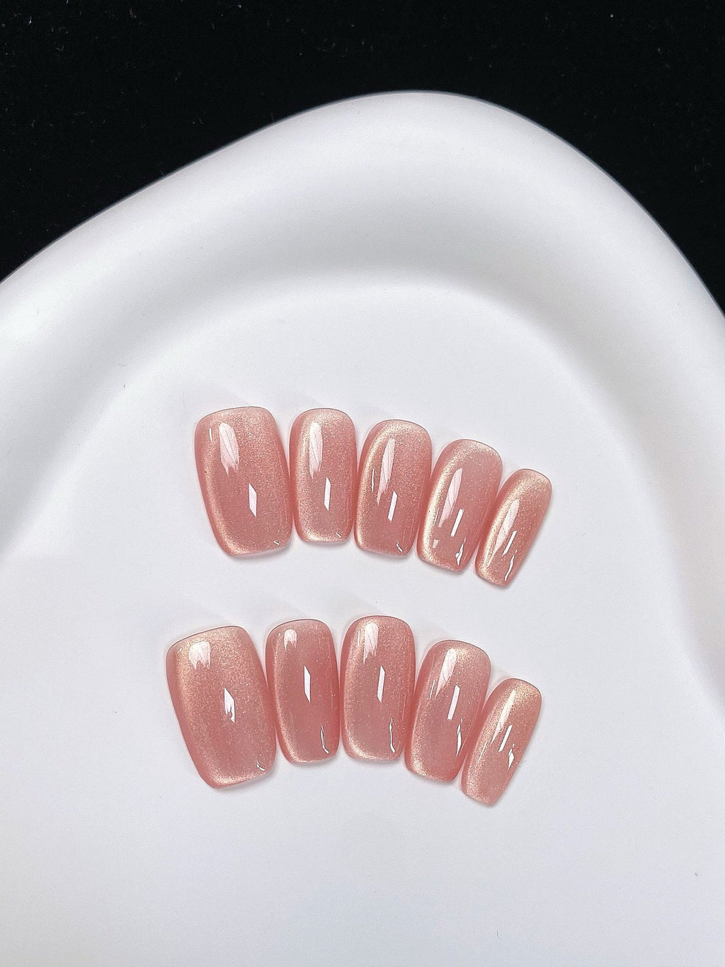 Peach Illusion press on nails