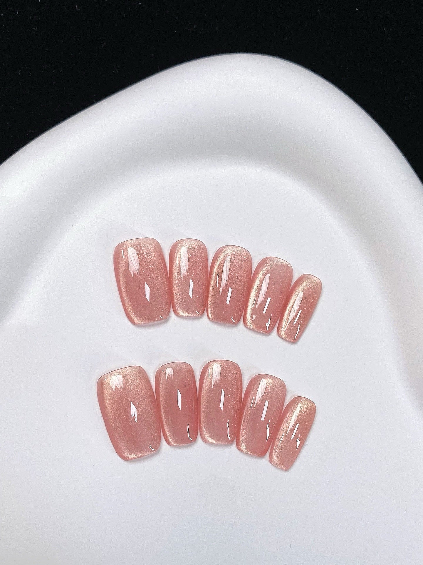 Peach Illusion press on nails