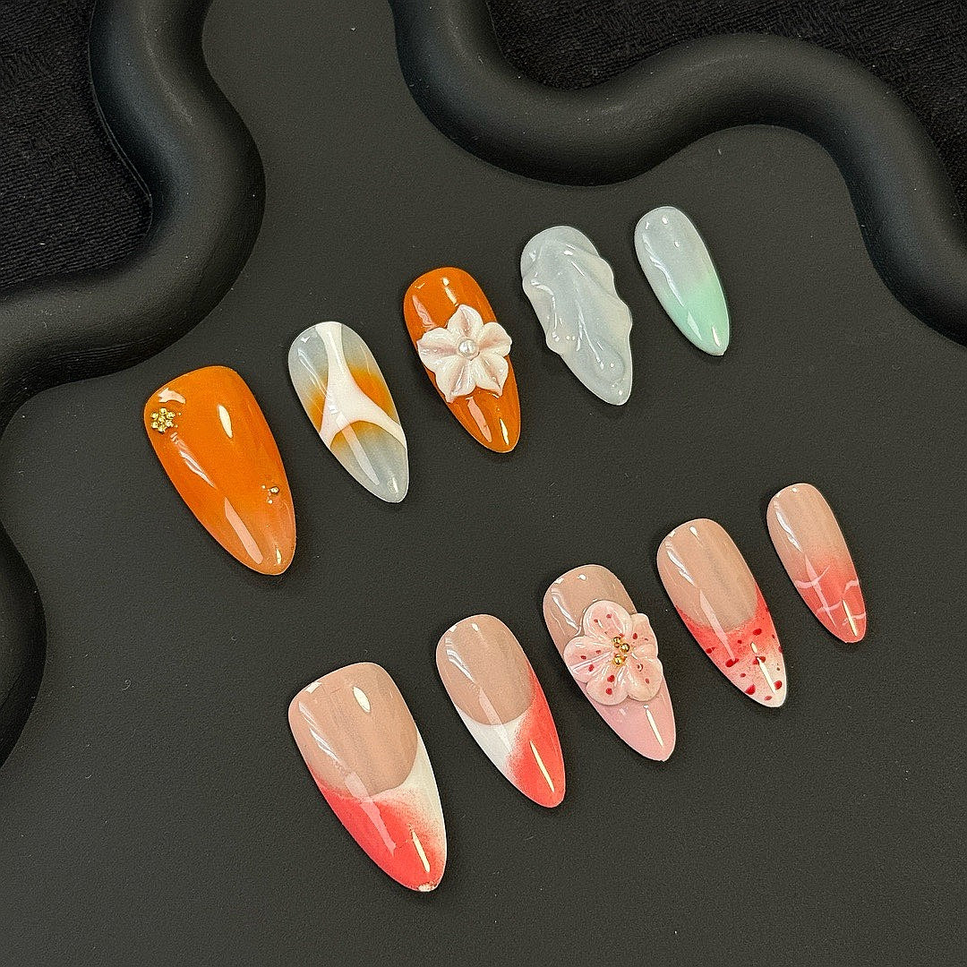 Petal Harmony press on nails