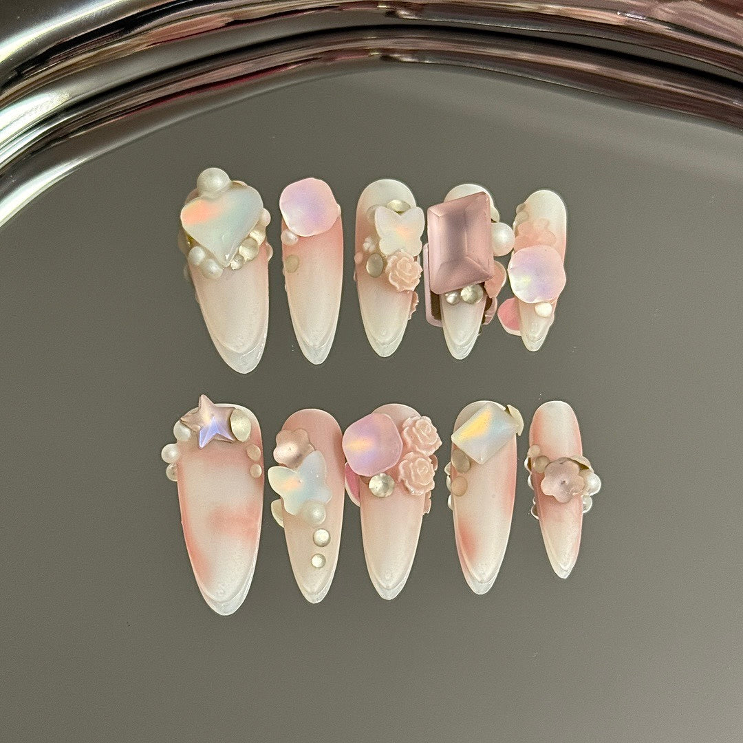 Petal Prism press on nails