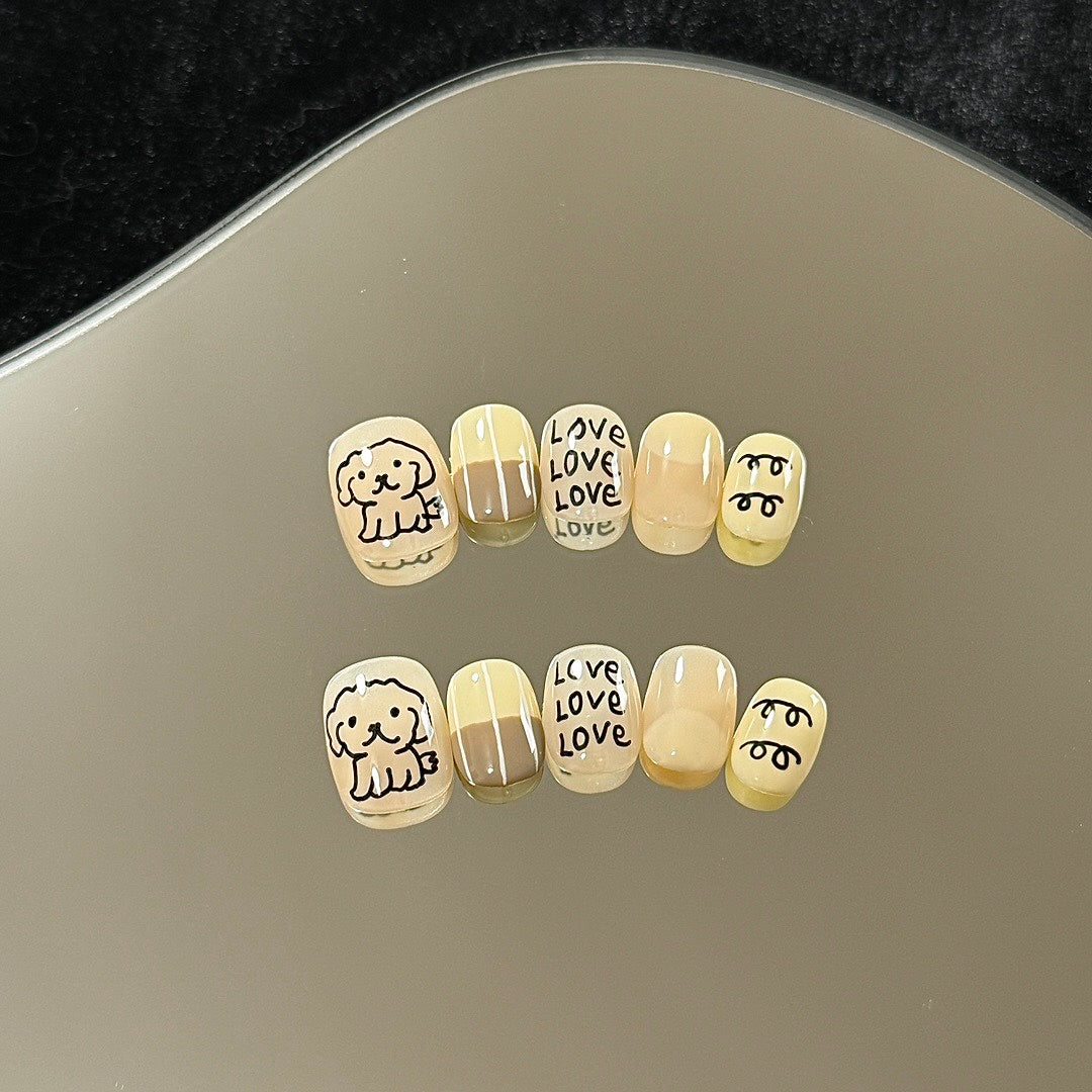 Puppy Love press on nails