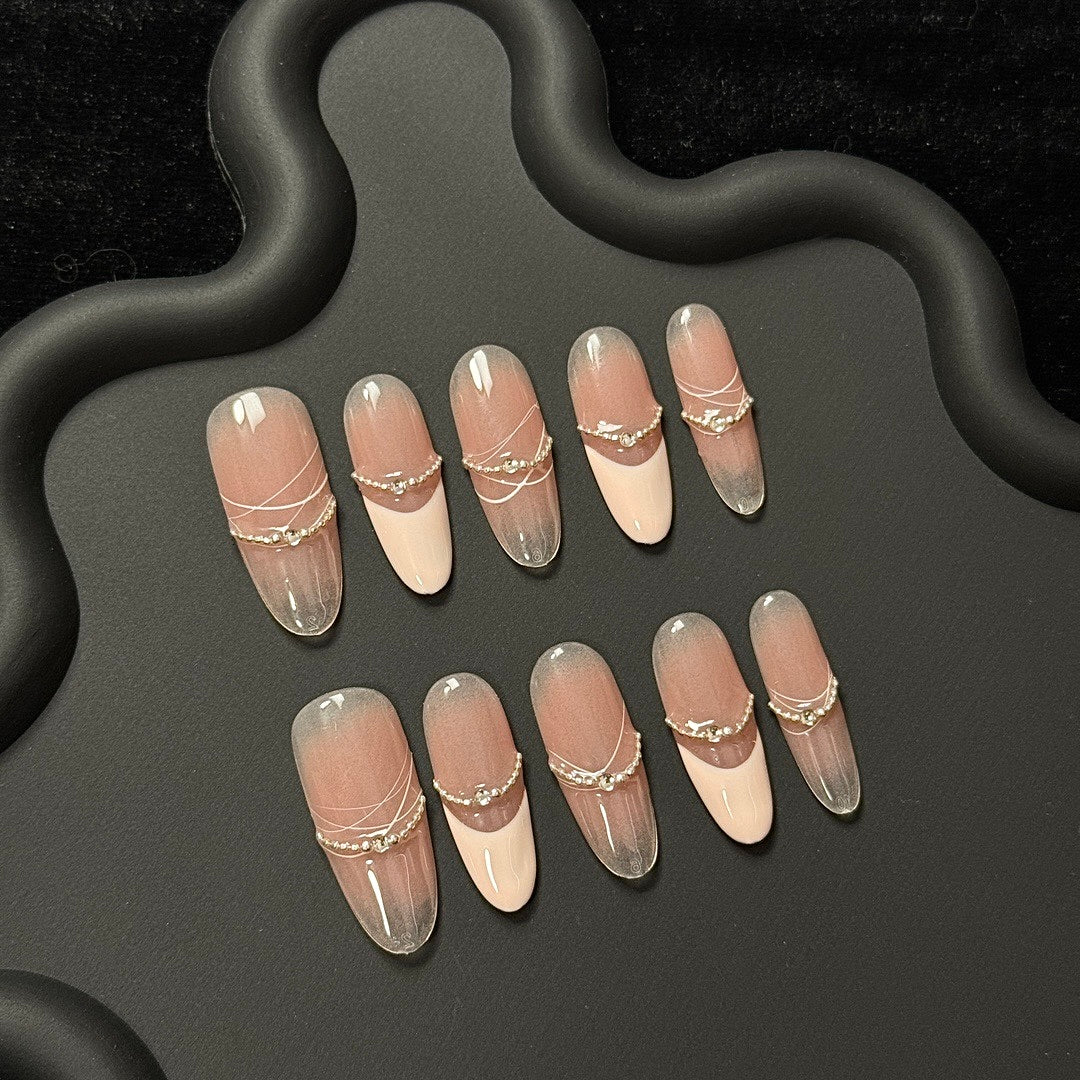 Silk Chains press on nails