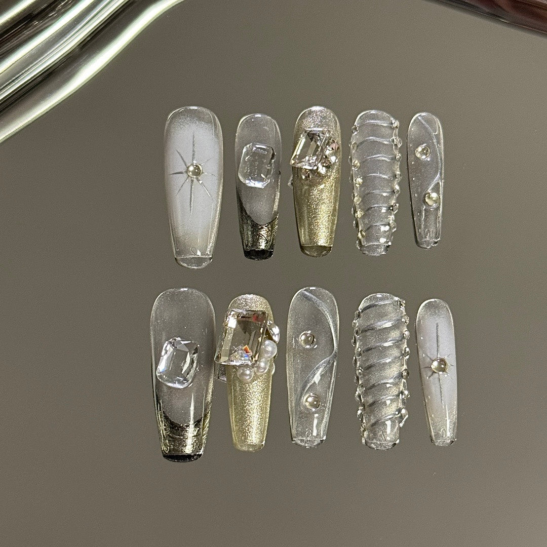 Starry Sheen press on nails